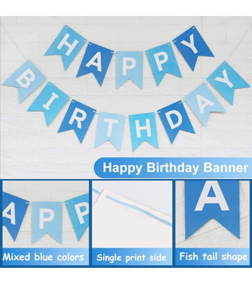 Happy Birthday Set Blau- 1