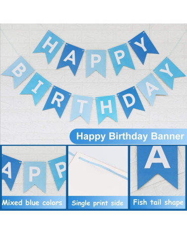 Happy Birthday Set Blau- 1