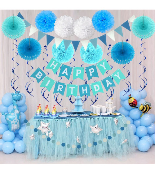 Happy Birthday Set Blau- 2