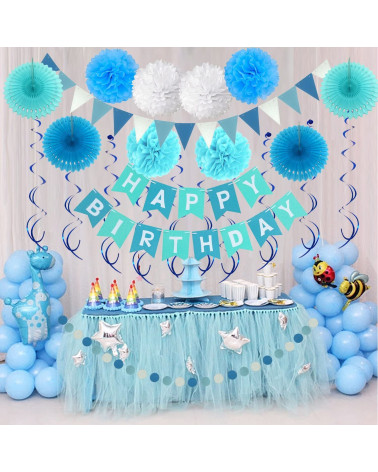 Happy Birthday Set Blau- 2