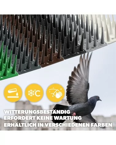 Kadax - Dispositif anti-oiseaux en plastique | 1 pièce