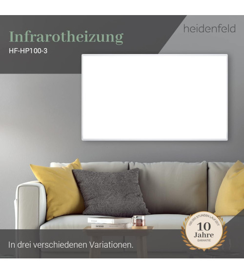 Heidenfeld Infrarotheizung- 1000 Watt