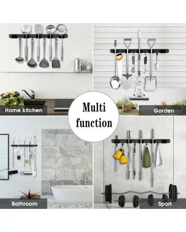 AceMining Besenhalterung Wand | 5 Halter+ 4 Haken