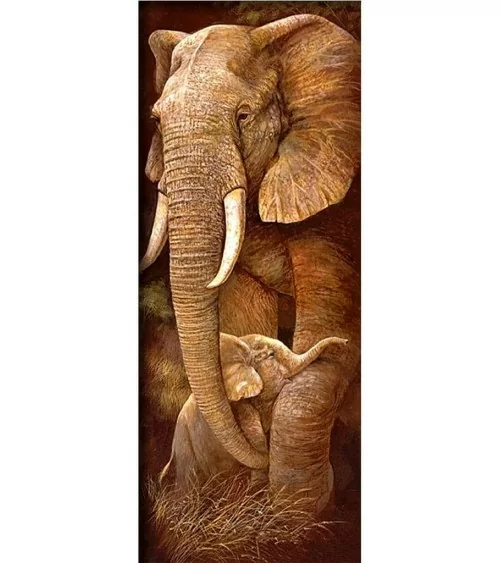 Diamond Painting 35x100cm | Elefant