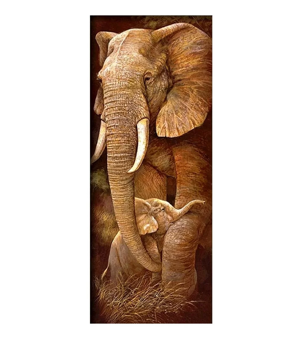 Diamond Painting 35x100cm | Elefant