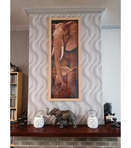 Diamond Painting 35x100cm | Elefant