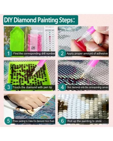 Diamond Painting 35x100cm | Elefant