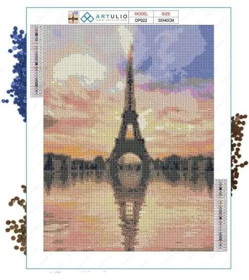Diamond Painting 30x40cm | Eifelturm