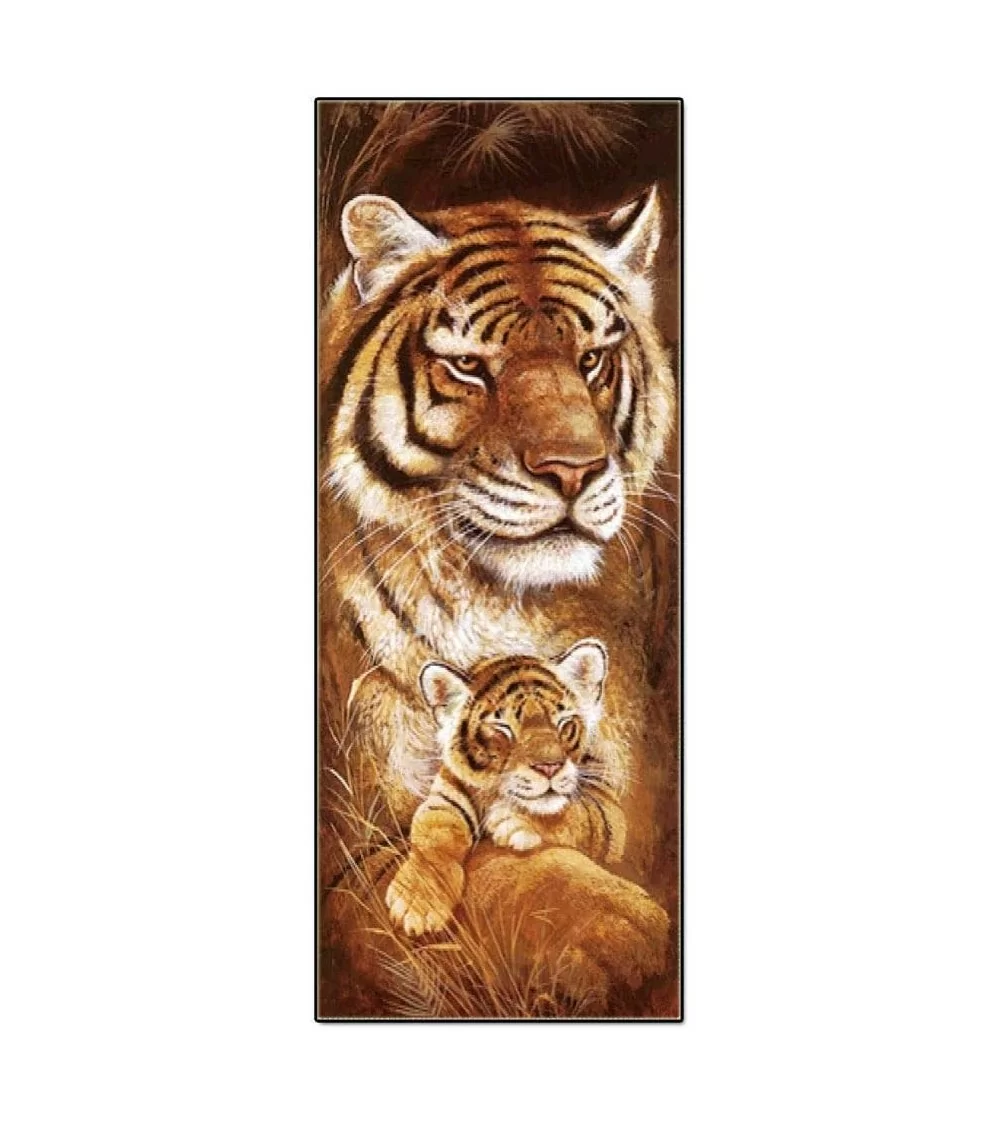 Diamond Painting 30x90cm | Tiger und Junges