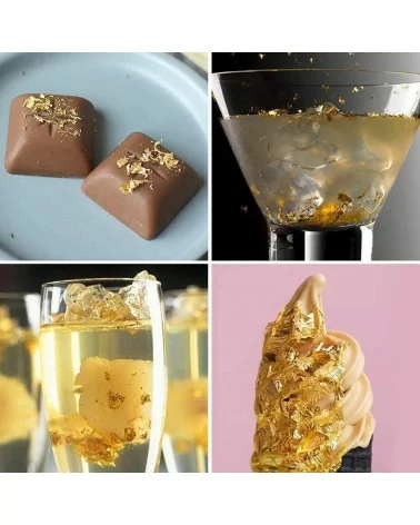 Blattgoldflocken Essbar | 2 Stk.