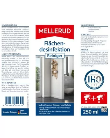 MELLERUD Flächendesinfektion Reiniger Spray | 0,25 l