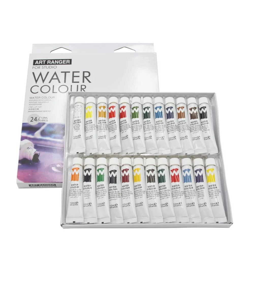 Art Ranger Aquarellfarben | 24 brillante Farbtöne