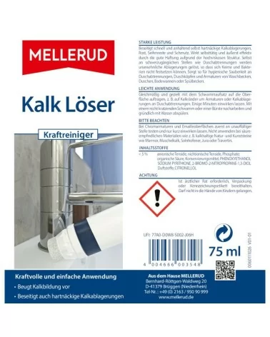MELLERUD Nettoyant puissant anti-calcaire | 75 ml