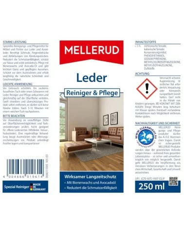 MELLERUD Leder Reiniger & Pflege | 0,25 l