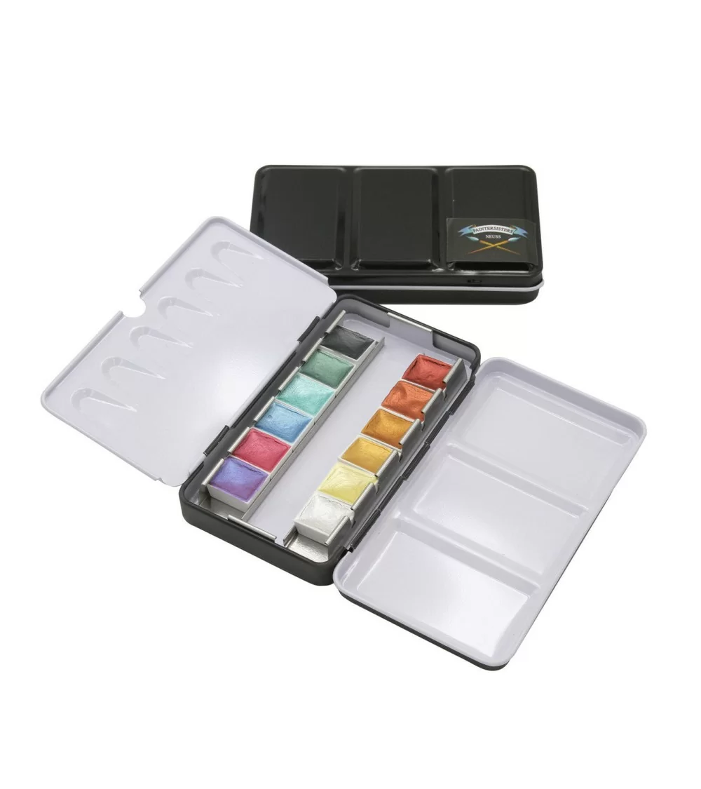 Paintersisters Aquarellkasten Metallic | Glänzende Akzente für Ihre Kunst