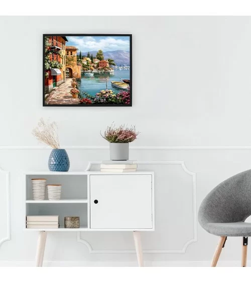 Malen Nach Zahlen 40x50cm | Dorf am See