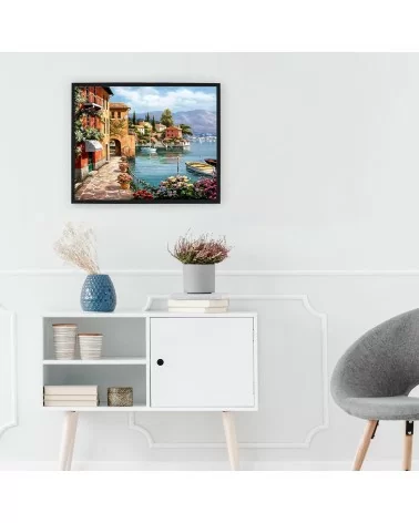 Malen Nach Zahlen 40x50cm | Dorf am See