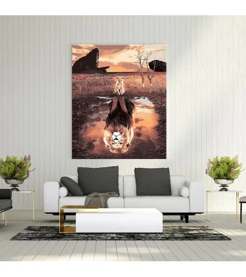 Malen Nach Zahlen 40x50cm | Löwe