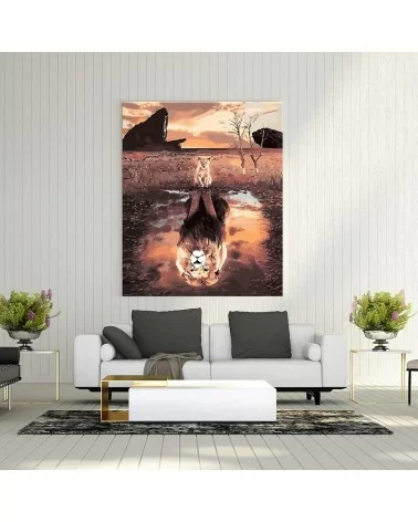 Malen Nach Zahlen 40x50cm | Löwe