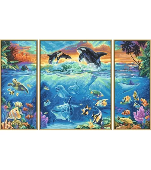 Malen Nach Zahlen 50x80cm | Korallenriff