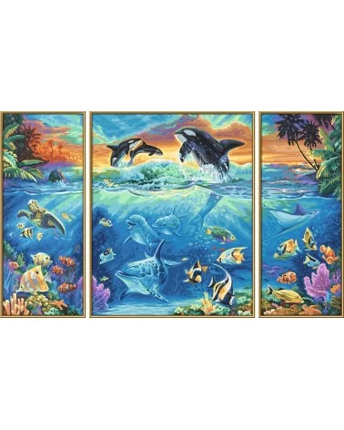 Malen Nach Zahlen 50x80cm | Korallenriff