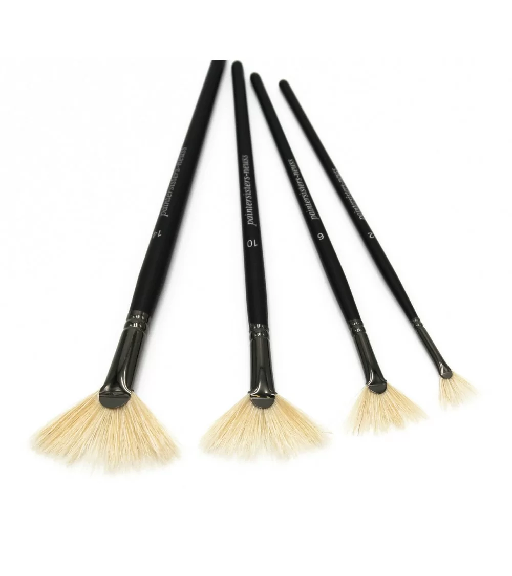 Paintersisters Fächerpinsel |  Das Pinselset für Naturmalerei