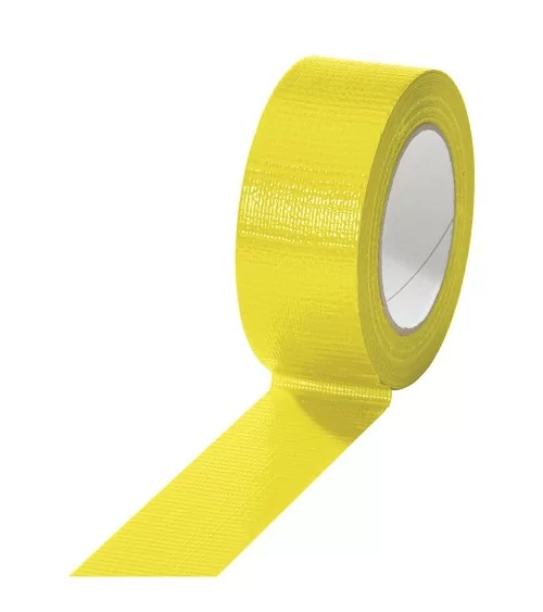 Ruban en tissu jaune | Forte adhérence