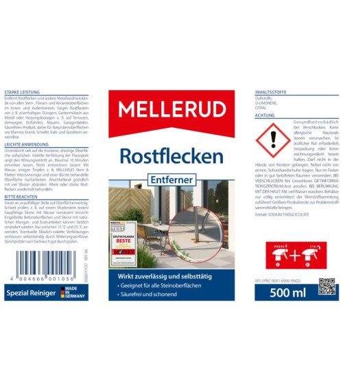 MELLERUD Rostflecken Entferner 0.5l