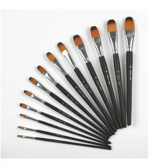 Ensemble de pinceaux Paintersisters « Zunge » | 13 pinceaux pour toutes les techniques de peinture