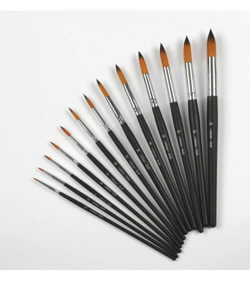 Ensemble de pinceaux ronds Paintersisters | 13 pinceaux ronds pour toutes les techniques