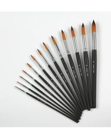 Ensemble de pinceaux ronds Paintersisters | 13 pinceaux ronds pour toutes les techniques