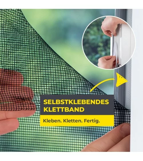 EASYmaxx Fliegengitter | Klettbefestigung