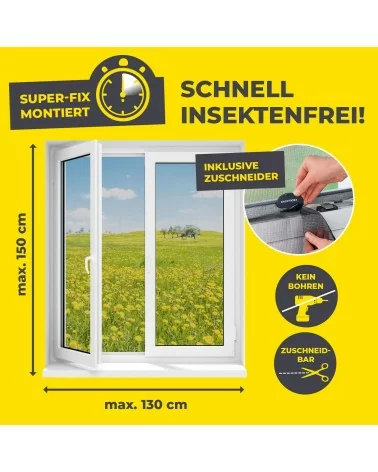 EASYmaxx Fliegengitter | Klettbefestigung