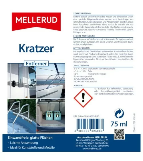 MELLERUD - Produit anti-rayures | 75 ml