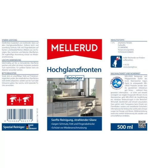 MELLERUD Hochglanzfronten Reiniger | 0,5 l