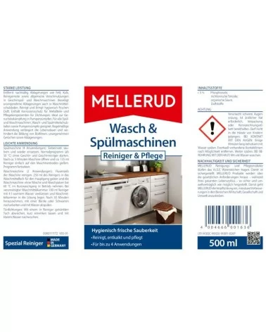 MELLERUD Produits d'entretien et de nettoyage pour lave-linge et lave-vaisselle | 0,5 l