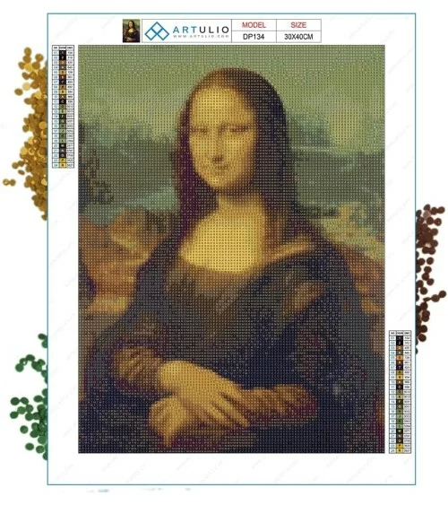 Diamond Painting 30x40cm | Mona Lisa