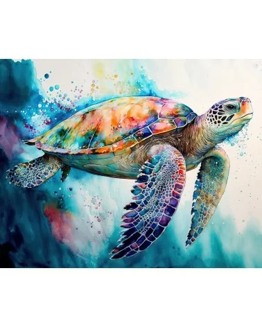 Malen Nach Zahlen 40x50cm | Schildkröte 2