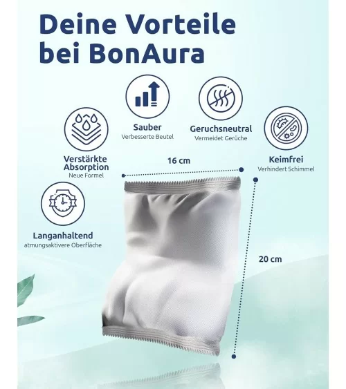 BonAura® Luftentfeuchter Nachfüllpack | 4Stk.