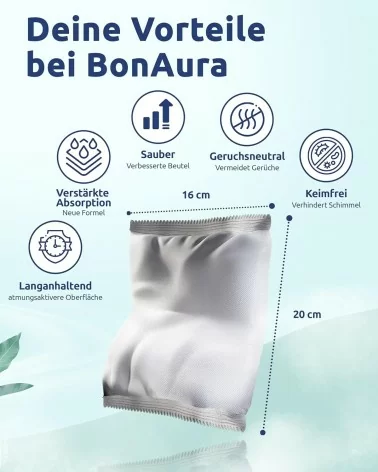 BonAura® Luftentfeuchter Nachfüllpack | 4Stk.