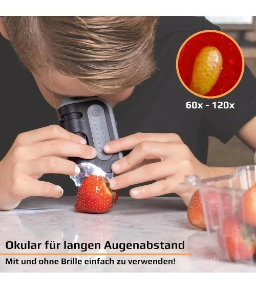 Taschenmikroskop- asphärischem Linsensystem