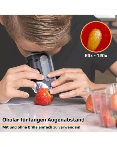 Taschenmikroskop- asphärischem Linsensystem