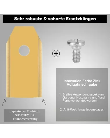 Ersatzmesser Mähroboter - Husqvarna+ Gardena |15Stk.