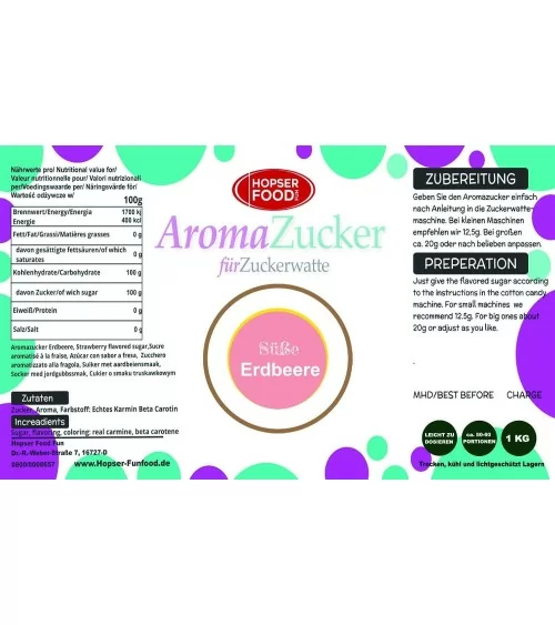 Zuckerwatte Farbzucker | 1kg
