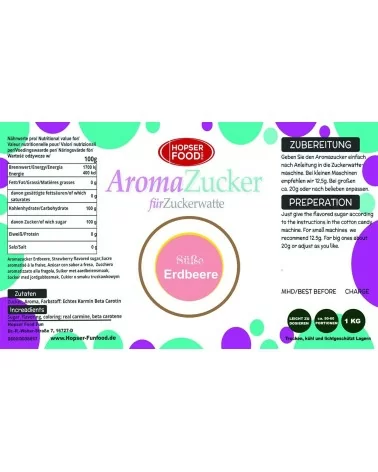 Zuckerwatte Farbzucker | 1kg