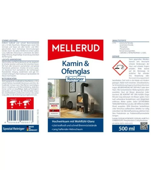 MELLERUD Kamin & Ofenglas Reiniger | 0,5 l