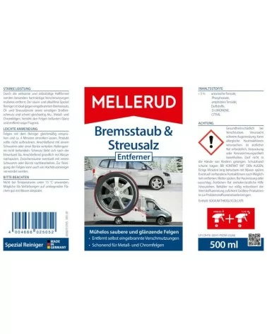 MELLERUD Bremsstaub & Streusalz Entferner | 0,5 l