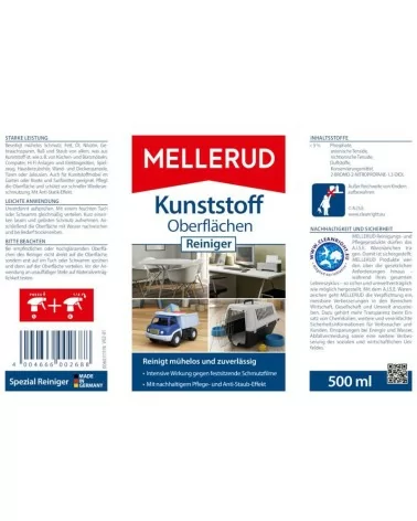MELLERUD Kunststoff Oberflächen Reiniger | 0,5 l