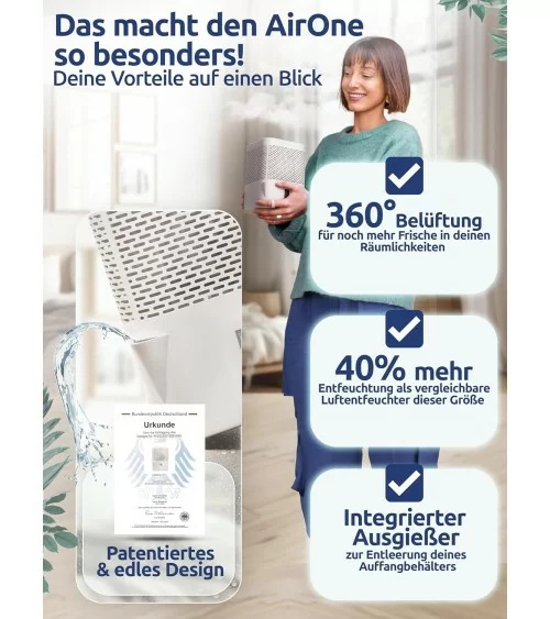 BonAura® Luftentfeuchter | Weiss