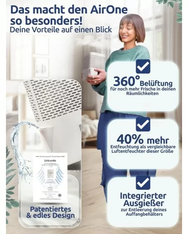 BonAura® Luftentfeuchter | Weiss